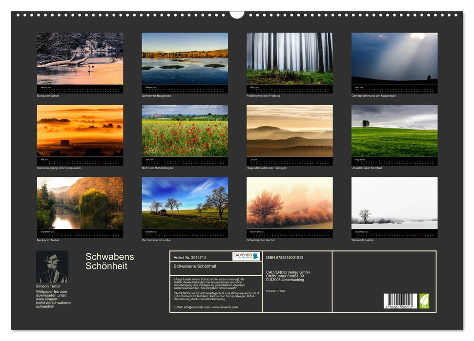 Schwabens Schönheit (CALVENDO Wandkalender 2026)