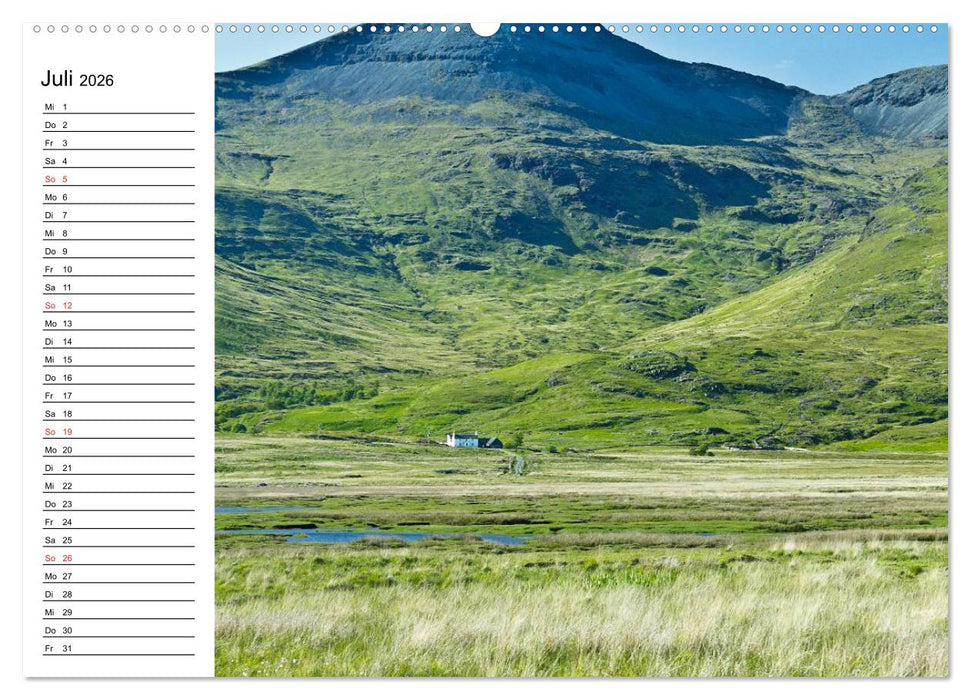 Schottland - grandiose Landschaften im Westen (CALVENDO Premium Wandkalender 2026)