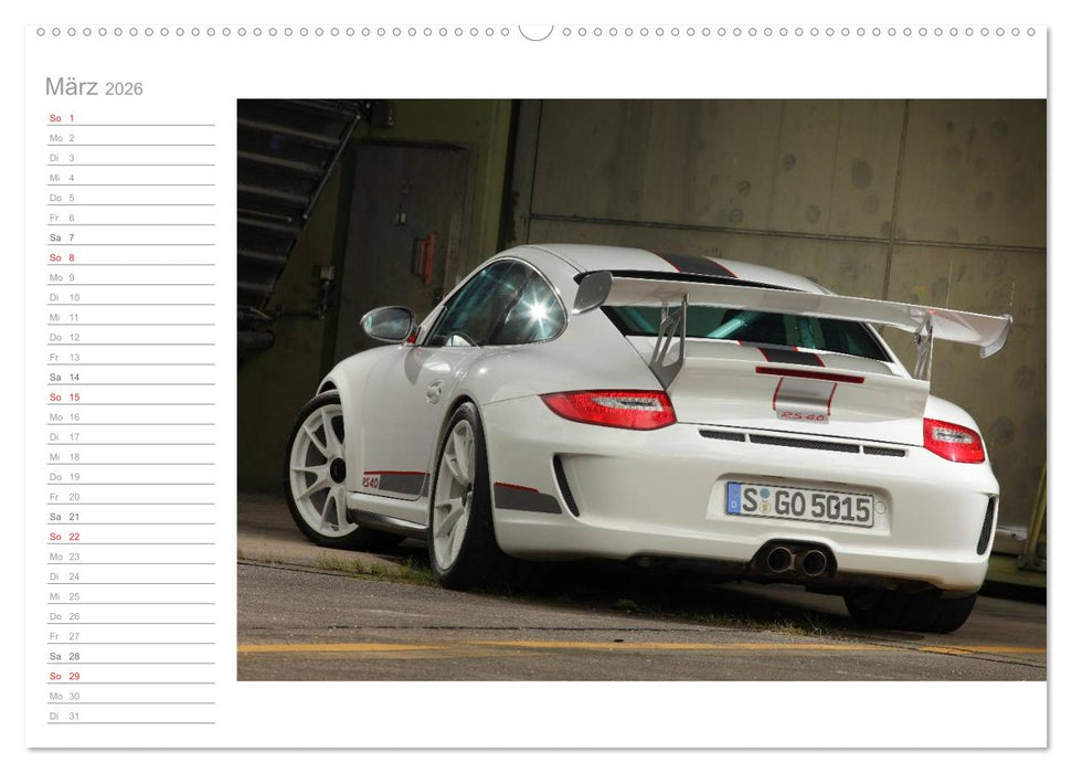 Porsche GT3RS 4,0 (CALVENDO Wandkalender 2026)