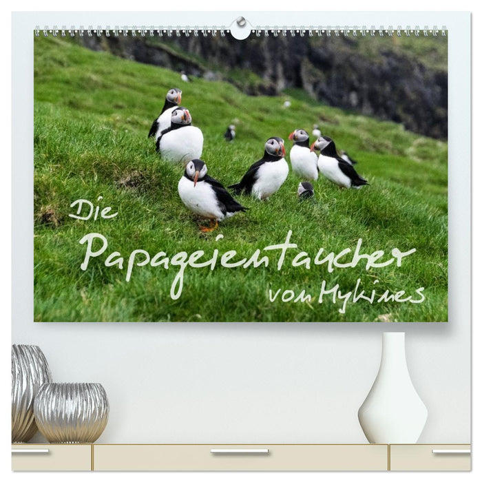 Die Papageientaucher von Mykines (CALVENDO Premium Wandkalender 2026)