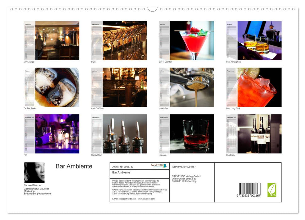 Bar Ambiente (CALVENDO Premium Wandkalender 2026)