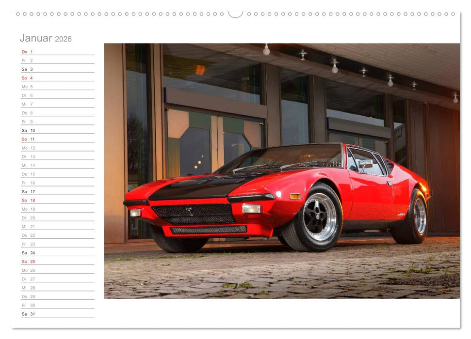 De Tomaso Pantera (CALVENDO Wandkalender 2026)