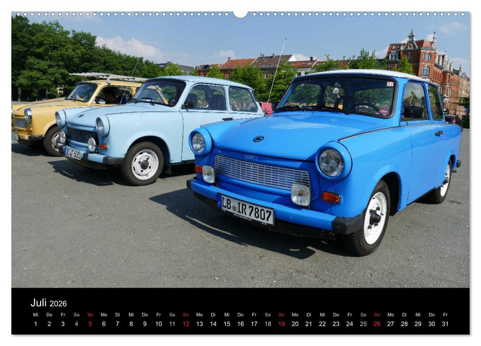 Trabantfahrertreffen Zwickau (CALVENDO Premium Wandkalender 2026)