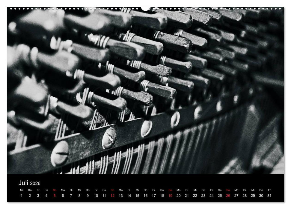 Meine Saiten Ansichten - Banjo, Gitarre, Klavier, Ukulele und Zitter von Ulrike SSK (CALVENDO Premium Wandkalender 2026)