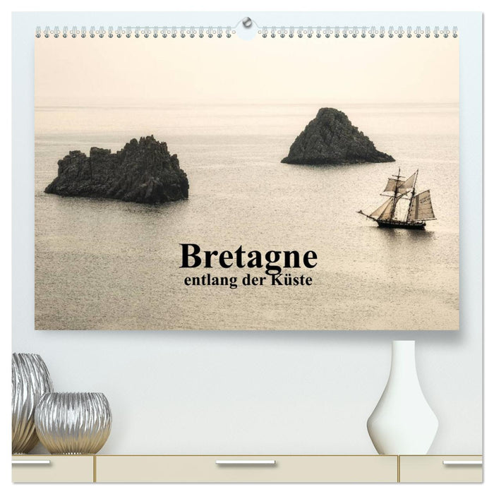 Bretagne entlang der Küste (CALVENDO Premium Wandkalender 2026)