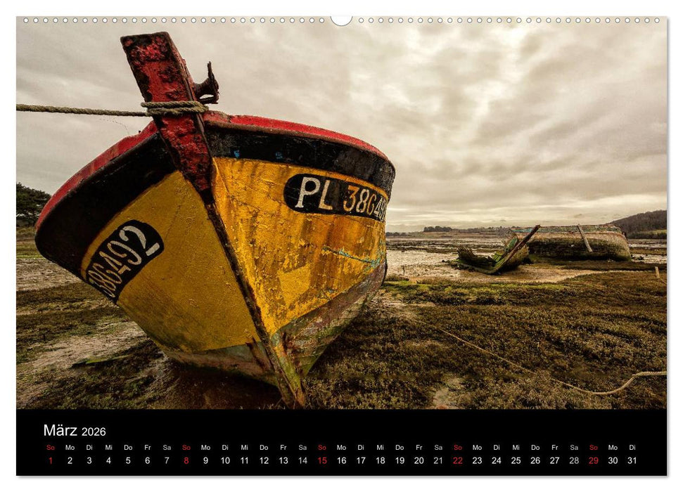 Bretagne entlang der Küste (CALVENDO Premium Wandkalender 2026)