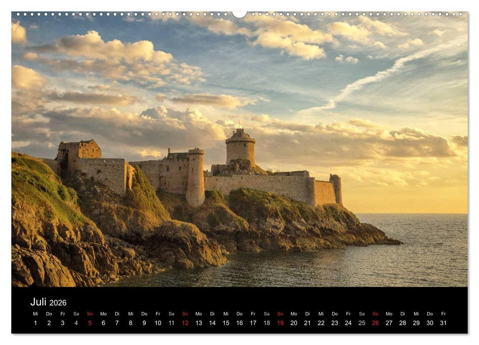Bretagne entlang der Küste (CALVENDO Premium Wandkalender 2026)