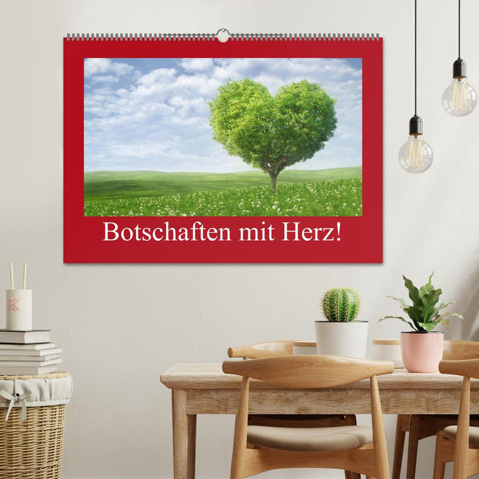 Botschaften mit Herz! (CALVENDO Wandkalender 2026)
