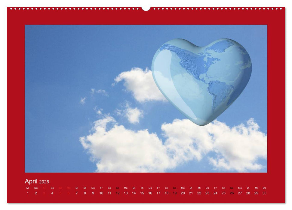Botschaften mit Herz! (CALVENDO Wandkalender 2026)