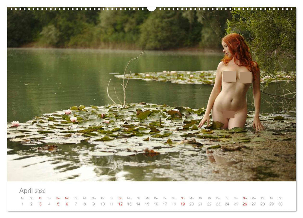 Wasser und Nymphen - Akt am Wasser (CALVENDO Premium Wandkalender 2026)