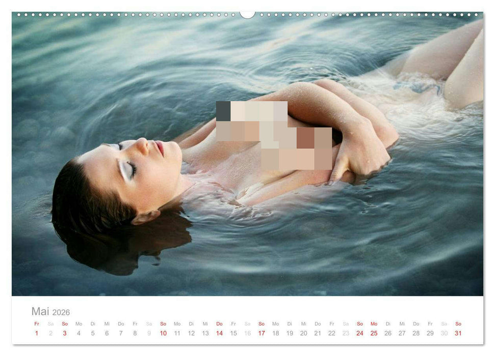Wasser und Nymphen - Akt am Wasser (CALVENDO Premium Wandkalender 2026)