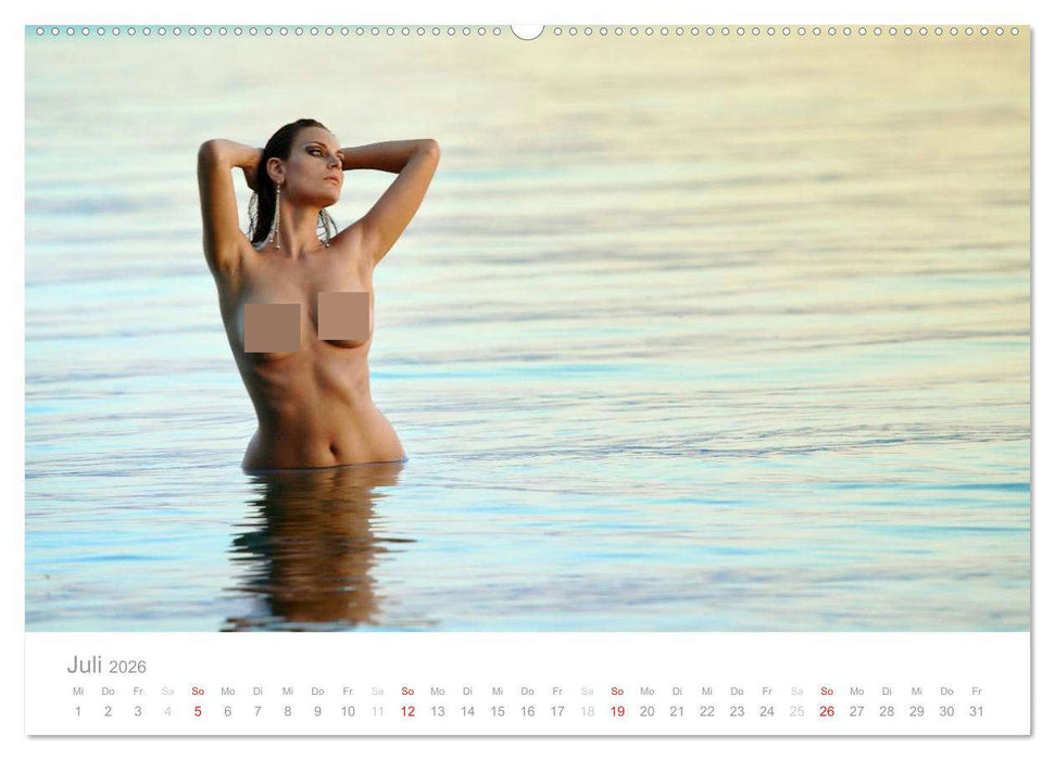 Wasser und Nymphen - Akt am Wasser (CALVENDO Premium Wandkalender 2026)