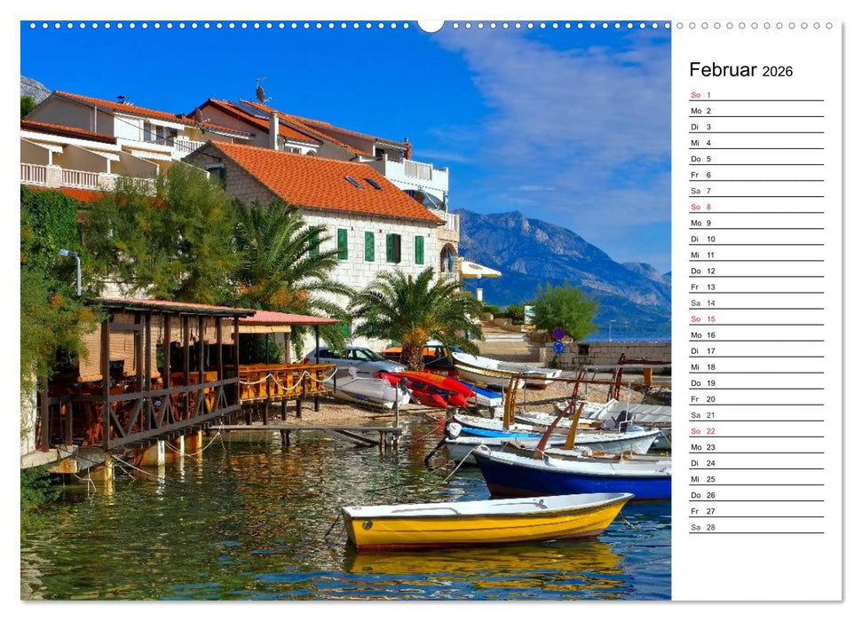 Makarska Riviera - Malerische Urlaubsorte in Dalmatien (CALVENDO Wandkalender 2026)