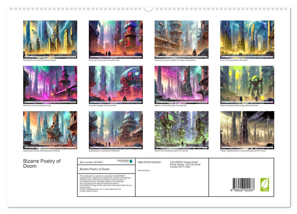 Bizarre Poetry of Doom (CALVENDO Premium-Calendar 2026)