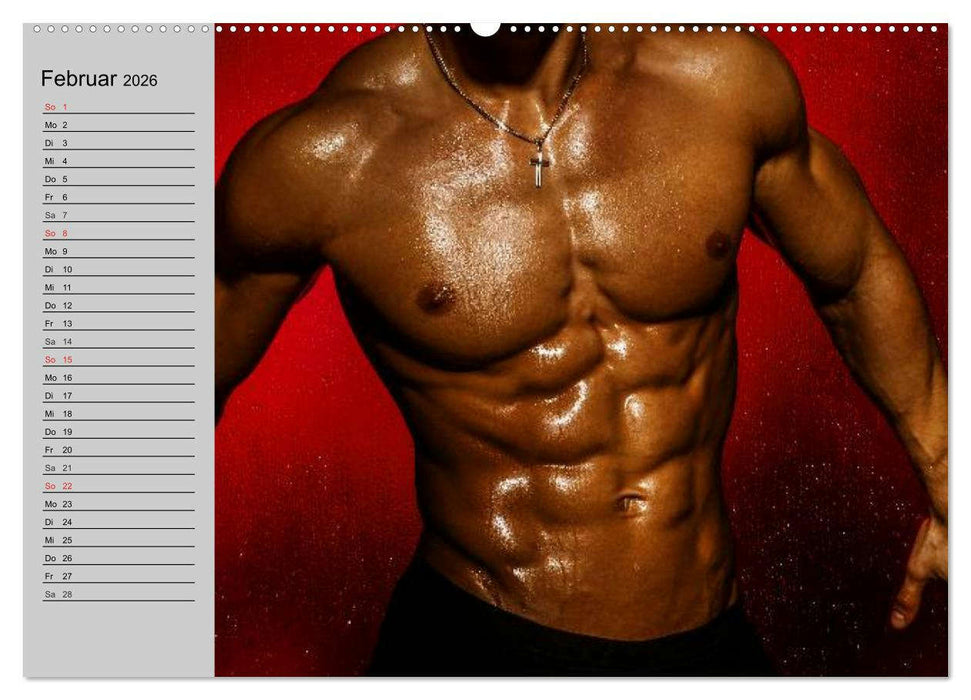 Erotische Männer. Adonis und Co. (CALVENDO Premium Wandkalender 2026)