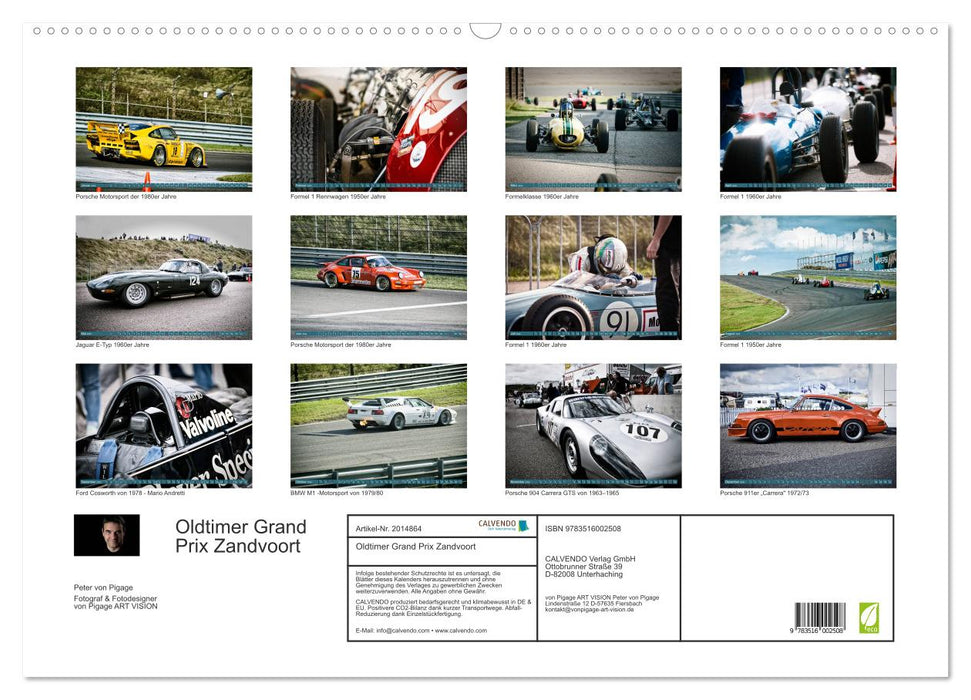 Oldtimer Grand Prix Zandvoort (CALVENDO Wandkalender 2026)