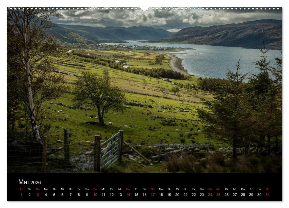 Die Highlands - Schottlands rauher Nordwesten (CALVENDO Wandkalender 2026)