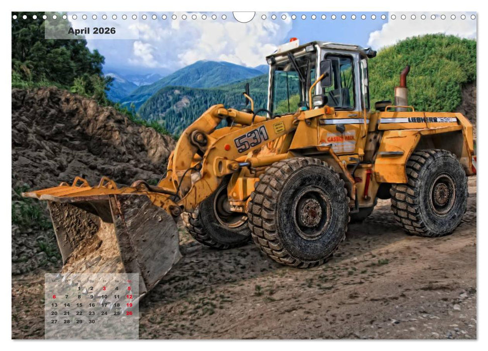 Maschinen - Mal anders gesehen (CALVENDO Wandkalender 2026)