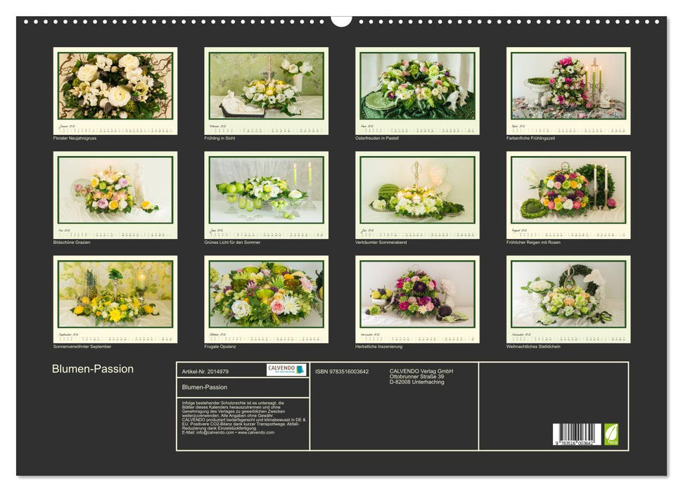 Blumen-Passion (CALVENDO Wandkalender 2026)