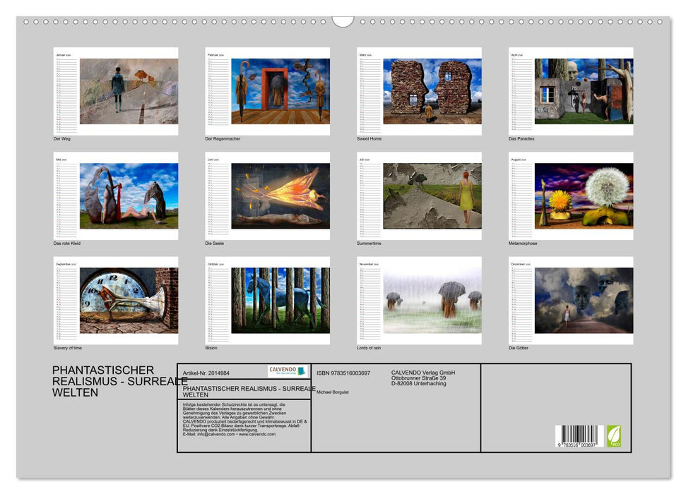 PHANTASTISCHER REALISMUS - SURREALE WELTEN (CALVENDO Wandkalender 2026)