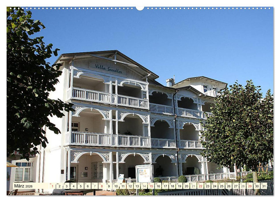 Historische Bäderarchitektur Rügen (CALVENDO Premium Wandkalender 2026)
