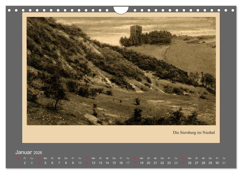 Saarland - vunn domols (frieher), Landkreis Saarlouis (CALVENDO Wandkalender 2026)