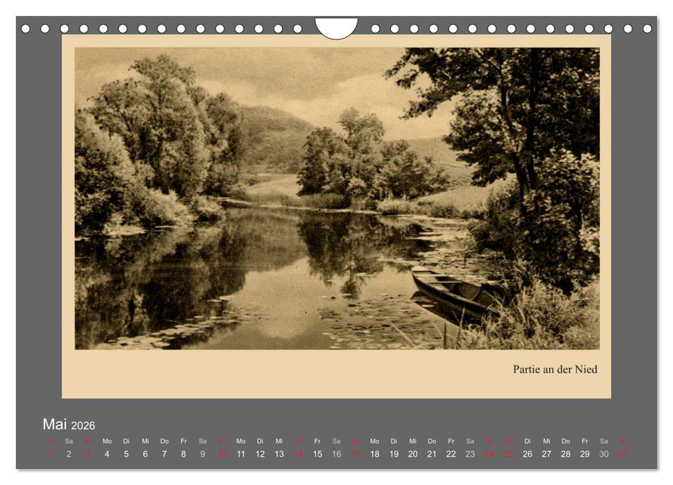 Saarland - vunn domols (frieher), Landkreis Saarlouis (CALVENDO Wandkalender 2026)