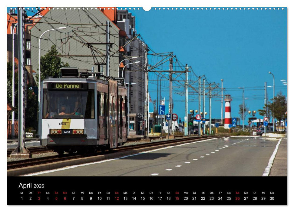 Kusttram Belgien (CALVENDO Premium Wandkalender 2026)