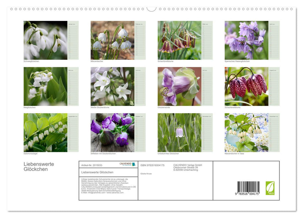 Liebenswerte Glöckchen (CALVENDO Premium Wandkalender 2026)