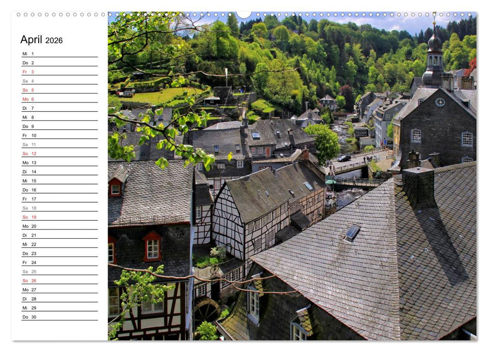 Eine Perle in der Eifel - Monschau (CALVENDO Premium Wandkalender 2026)