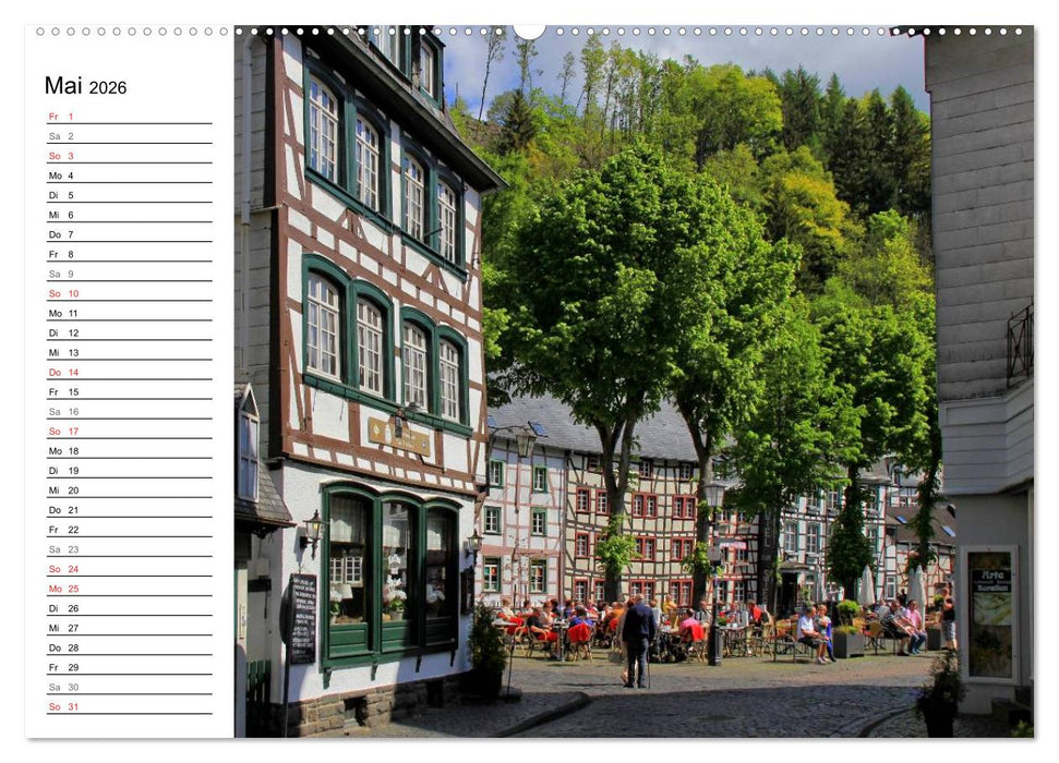 Eine Perle in der Eifel - Monschau (CALVENDO Premium Wandkalender 2026)