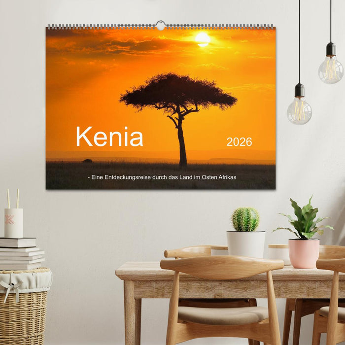 Kenia - Eine Entdeckungsreise durch das Land im Osten Afrikas (CALVENDO Wandkalender 2026)