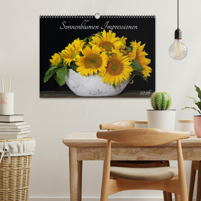 Sonnenblumen Impressionen (CALVENDO Wandkalender 2026)