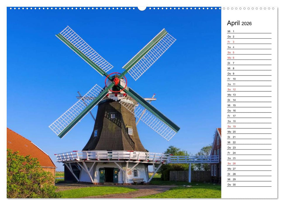 Neuharlingersiel - Ostfrieslands schönstes Hafenstädtchen (CALVENDO Premium Wandkalender 2026)