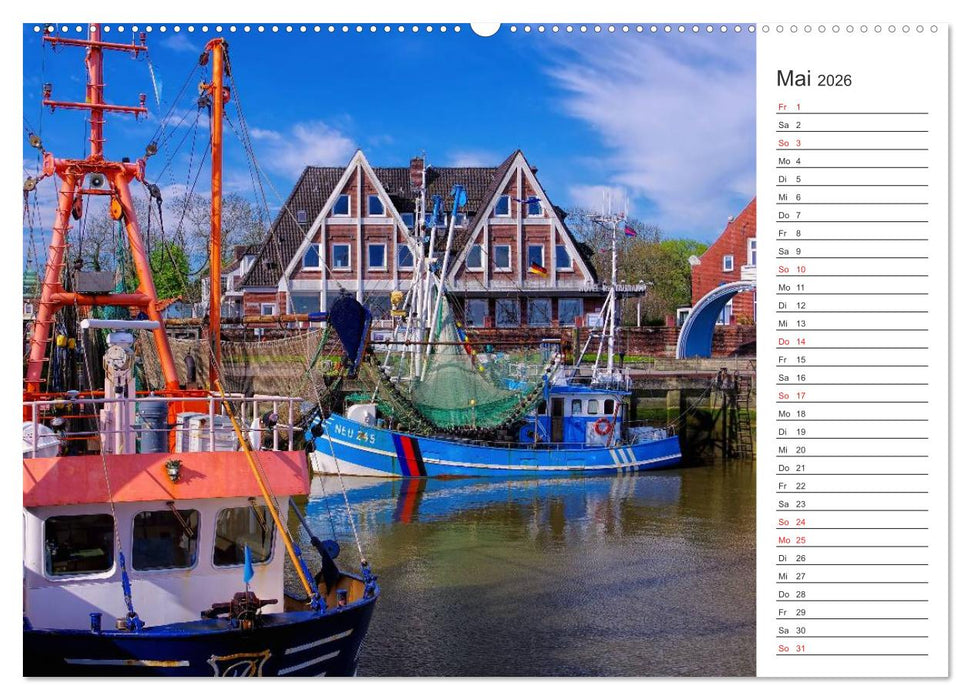 Neuharlingersiel - Ostfrieslands schönstes Hafenstädtchen (CALVENDO Premium Wandkalender 2026)