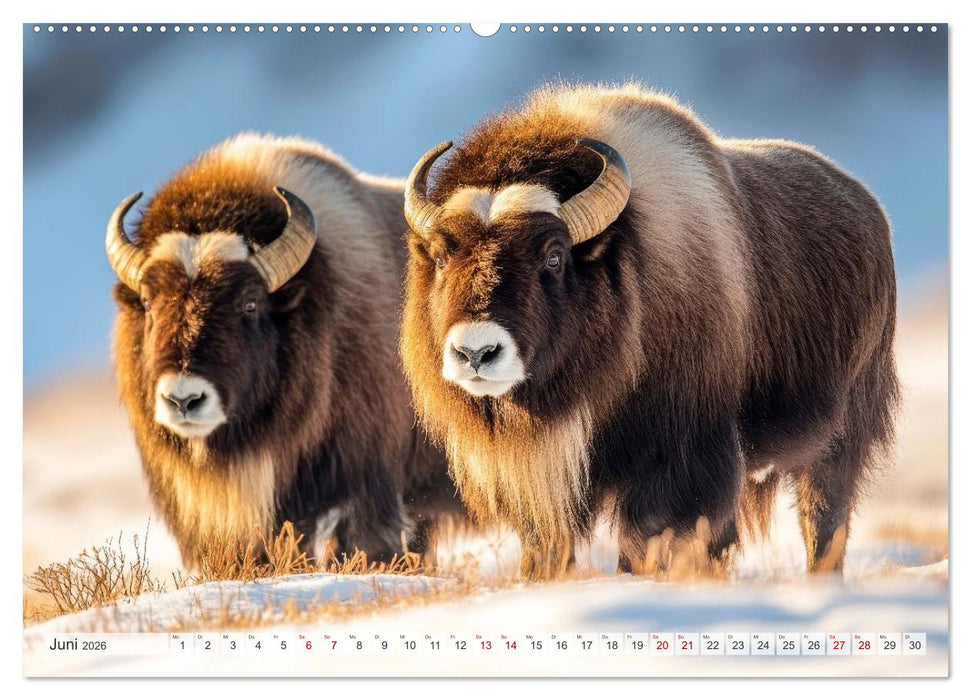 ARKTISCHE TIERE Im Reich der Kälte (CALVENDO Wandkalender 2026)