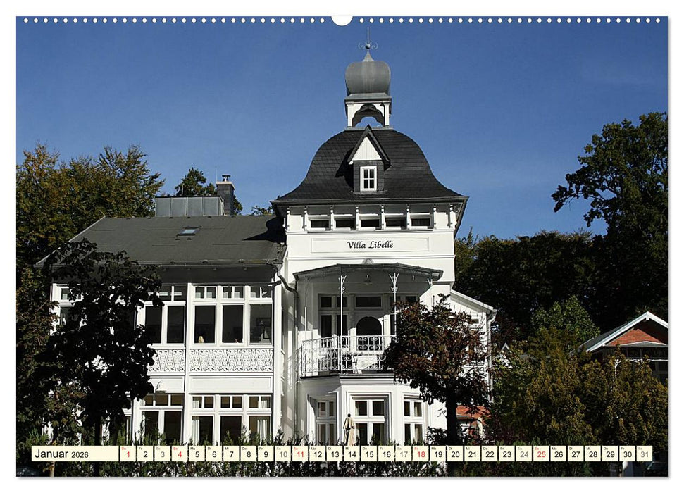 Historische Bäderarchitektur Rügen (CALVENDO Wandkalender 2026)