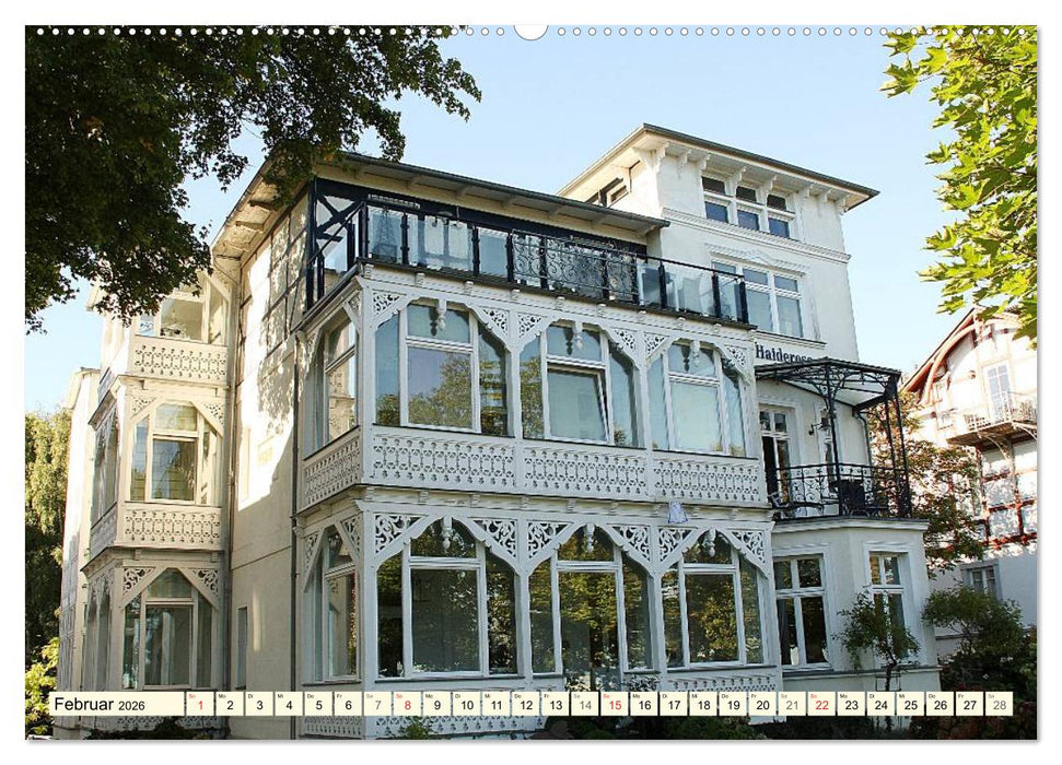 Historische Bäderarchitektur Rügen (CALVENDO Wandkalender 2026)