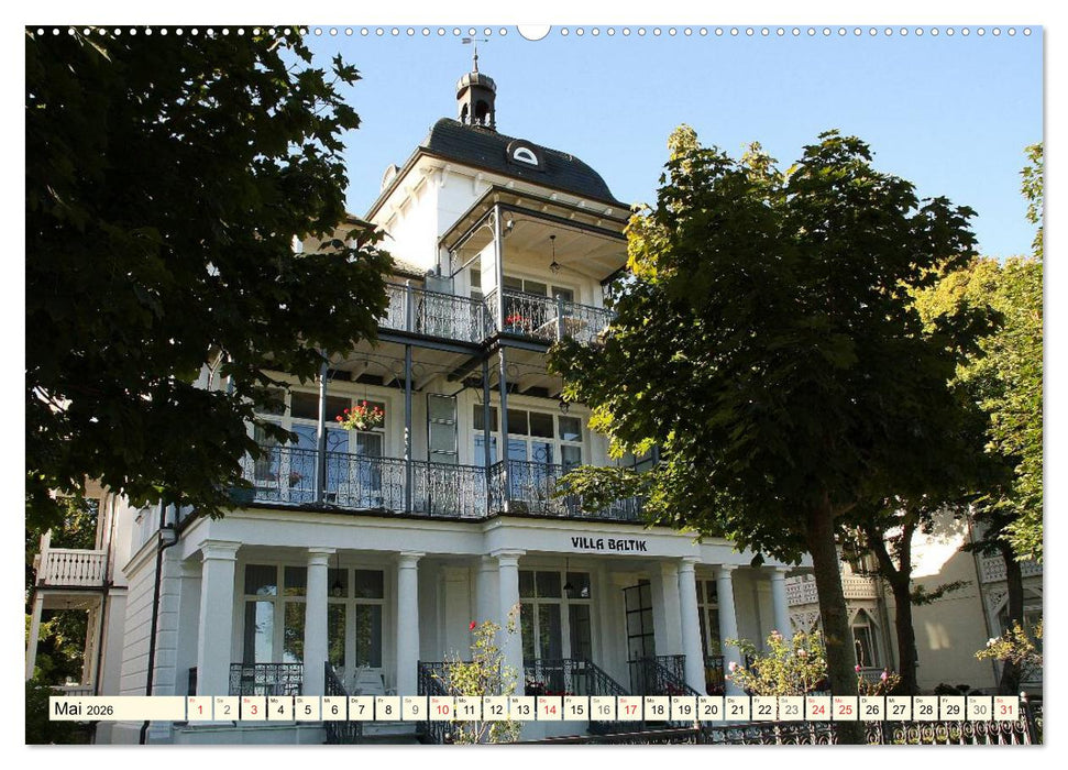 Historische Bäderarchitektur Rügen (CALVENDO Wandkalender 2026)