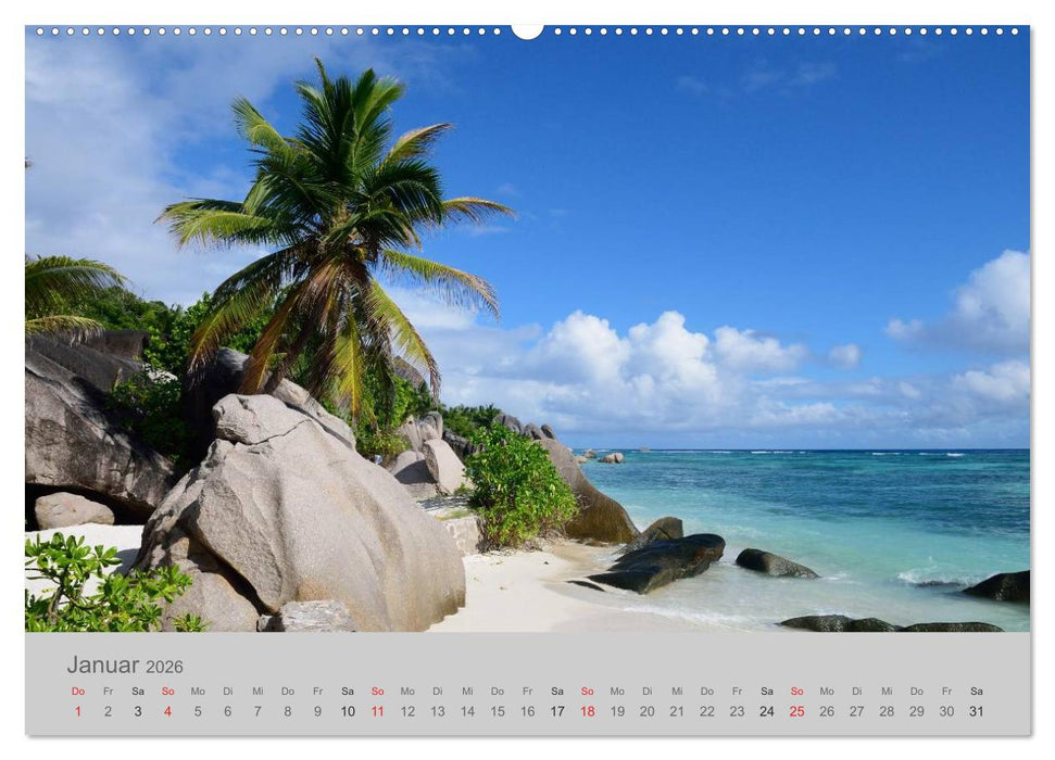Lichtblicke - Seychellen (CALVENDO Premium Wandkalender 2026)