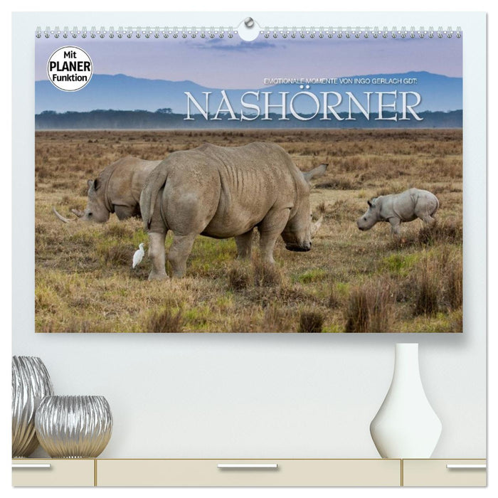 Emotionale Momente: Nashörner (CALVENDO Premium Wandkalender 2026)