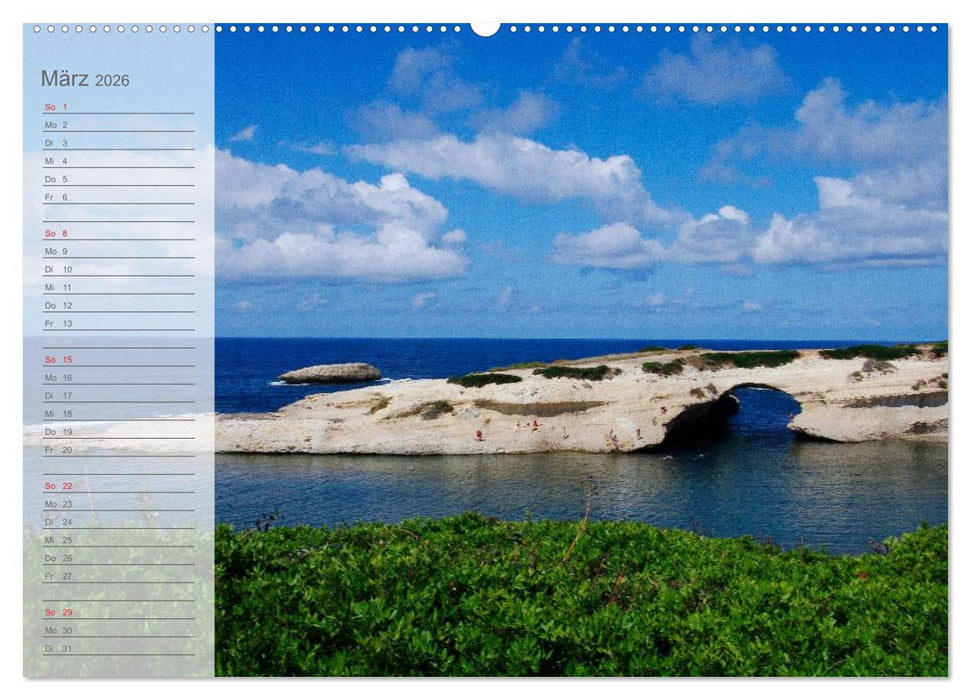 Die schönsten Küsten Italiens (CALVENDO Wandkalender 2026)