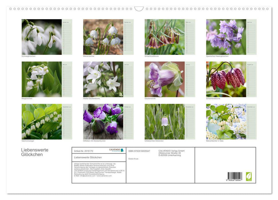 Liebenswerte Glöckchen (CALVENDO Wandkalender 2026)