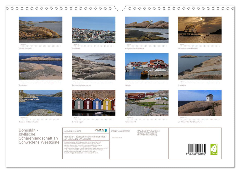 Bohuslän - Idyllische Schärenlandschaft an Schwedens Westküste (CALVENDO Wandkalender 2026)