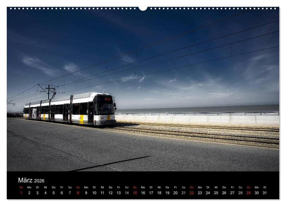 Kusttram Belgien (CALVENDO Wandkalender 2026)