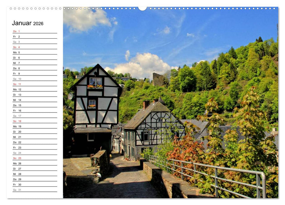 Eine Perle in der Eifel - Monschau (CALVENDO Wandkalender 2026)