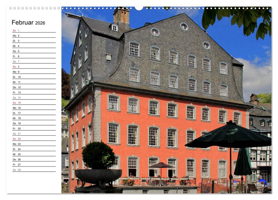 Eine Perle in der Eifel - Monschau (CALVENDO Wandkalender 2026)