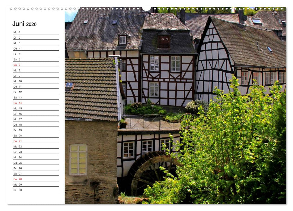 Eine Perle in der Eifel - Monschau (CALVENDO Wandkalender 2026)