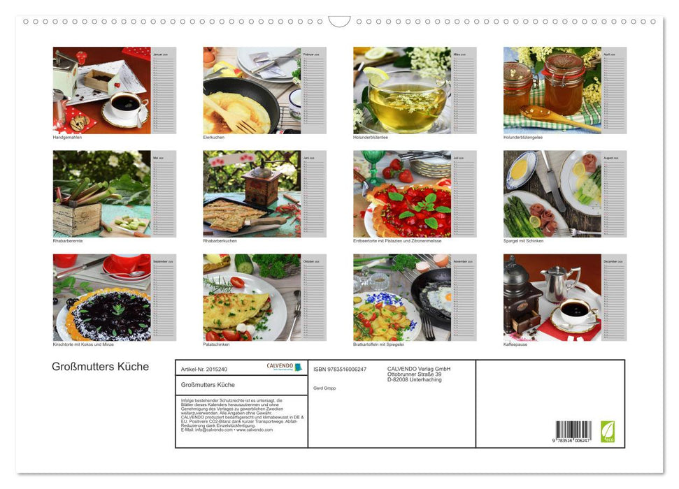 Großmutters Küche (CALVENDO Wandkalender 2026)