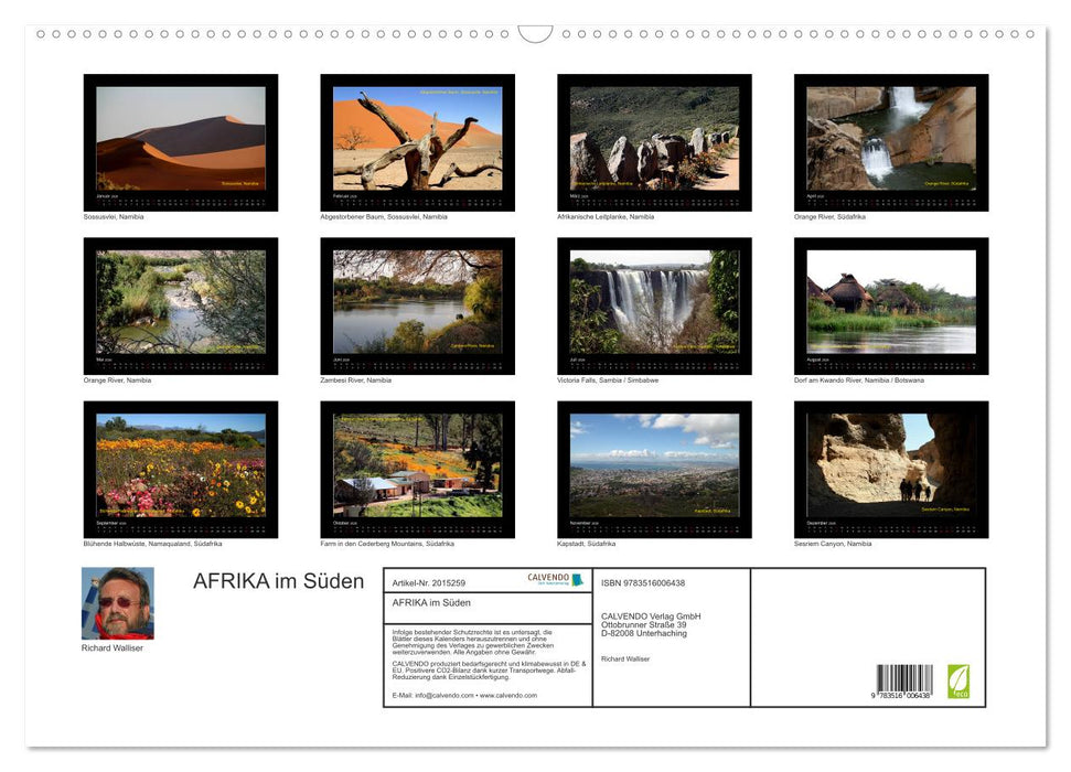 AFRIKA im Süden (CALVENDO Wandkalender 2026)